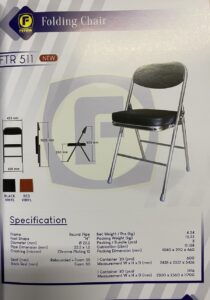 Kursi Lipat Futura FTR 511 PC